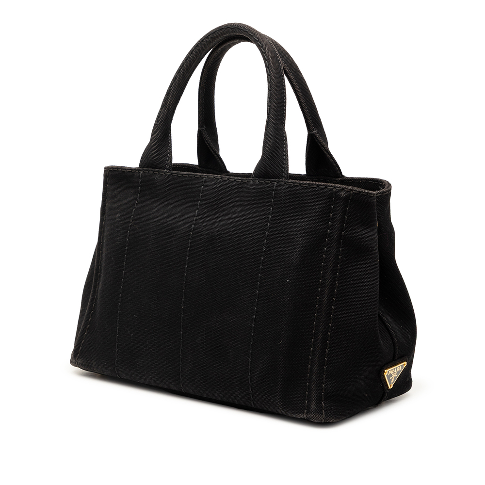 Pre-Loved Prada Small Canvas Canapa Logo Satchel - Picture 2 of 7